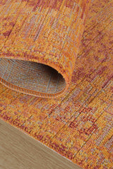 Antik 1115 Klasik Vintage Eskitme Salon Halısı Turuncu Retro Mutfak Halısı Tozumaz İnce Makine Halısı