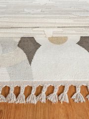 Bercario Kids 9271 Yıldızlı Hayvan Figürlü Dokuma Çocuk Odası Yumuşak Bebek Odası Halısı Bercario_Kids_9271