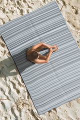 Katlanabilir Gri Plaj Kamp Piknik Bahçe Balkon Teras Hasır Halı Mat Savan Kilim Karavan Halısı