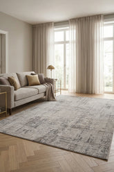 Konfor 4481 Gri Yumuşak Dokulu Salon Mutfak Koridor Oturma Odası Dokuma Makine Halısı