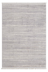 Konfor Bastia 1276 Krem Gri Yumuşak Örgü Modern Dokuma Bukle Halı