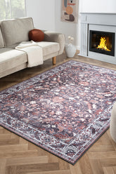 Konfor Antico 2354 Pamuk Tabanlı Yıkanabilir Otantik Vintage Klasik Eskitme Halı