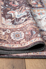 Konfor Antico 2356 Pamuk Tabanlı Yıkanabilir Otantik Vintage Klasik Eskitme Halı