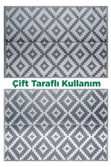 Savana 8805 Plaj Kamp Piknik Bahçe Halısı Balkon Teras Hasır Mat Savan Halı