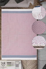 Modern Çift Taraflı Yıkanabilir Pamuk Saçaklı Dokuma Dekoratif Yolluk Halı Kilim