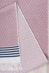 Modern Çift Taraflı Yıkanabilir Pamuk Saçaklı Dokuma Dekoratif Yolluk Halı Kilim