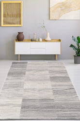 Konfor 4479 Gri Yumuşak Dokulu Salon Mutfak Koridor Oturma Odası Dokuma Makine Halısı