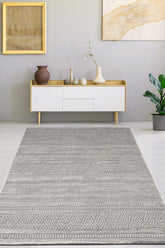 Konfor 4480 Gri Yumuşak Dokulu Salon Mutfak Koridor Oturma Odası Dokuma Makine Halısı