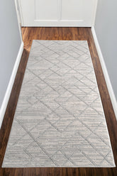 Konfor 4587 Gri Yumuşak Dokulu Salon Mutfak Koridor Oturma Odası Yolluk Halı Makine Halısı