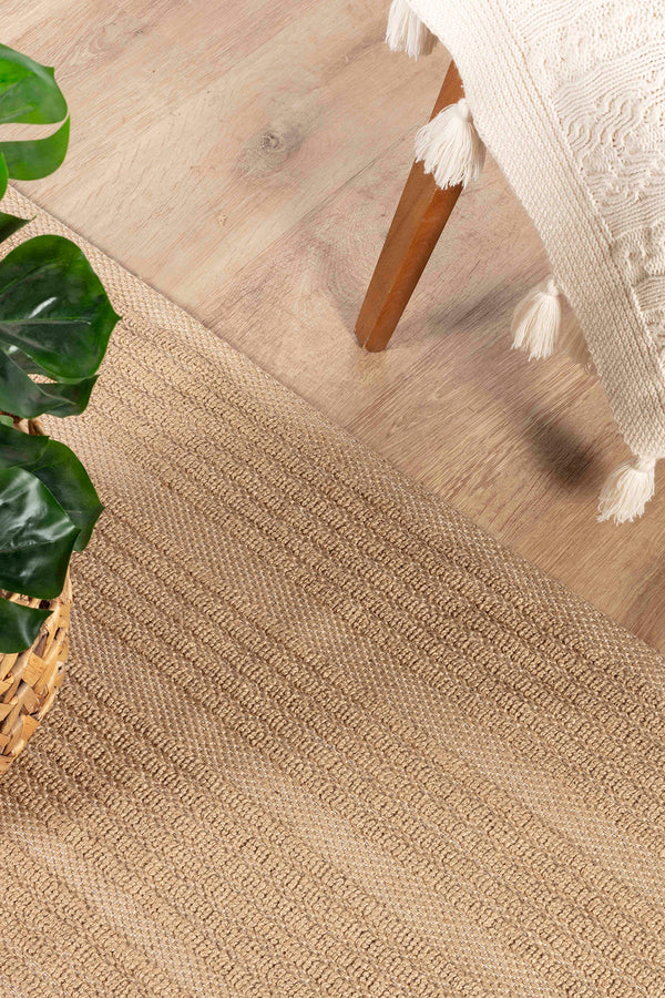 Natura 6662 %100 Doğal Jüt Kilim Bej Renkli Yumuşak Dokulu Şık Tasarımlı Kilim Modern Dokuma Kilim