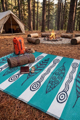 Savana 8809 Plaj Kamp Piknik Bahçe Halısı Balkon Teras Hasır Mat Savan Halı