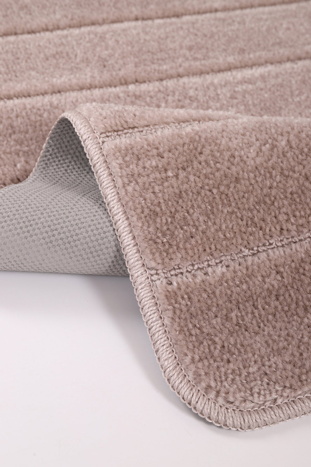 Doğal Kaymaz Taban Banyo Paspas Set Yumuşak Dokulu Su Emici Yıkanabilir Yeni Çizgili Set 50x80-50x40