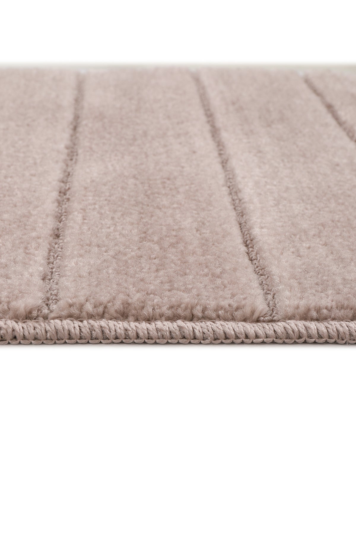 Doğal Kaymaz Taban Banyo Paspas Set Yumuşak Dokulu Su Emici Yıkanabilir Yeni Çizgili Set 50x80-50x40