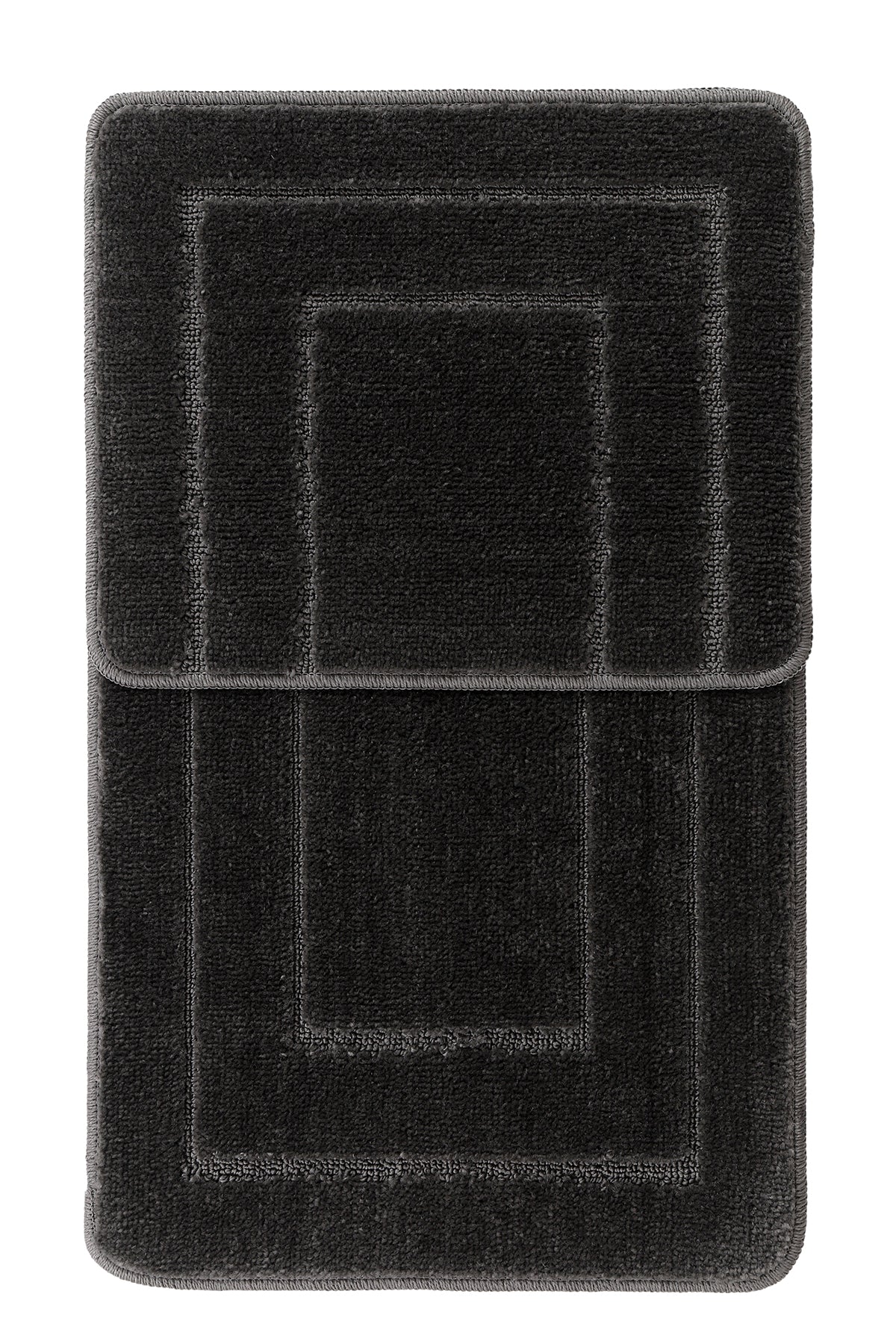 Doğal Kaymaz Taban Banyo Paspas Seti Uzun Ömürlü Yumuşak Dokulu Su Emici Yıkanabilir Çerçeve Set 50x80-50x40