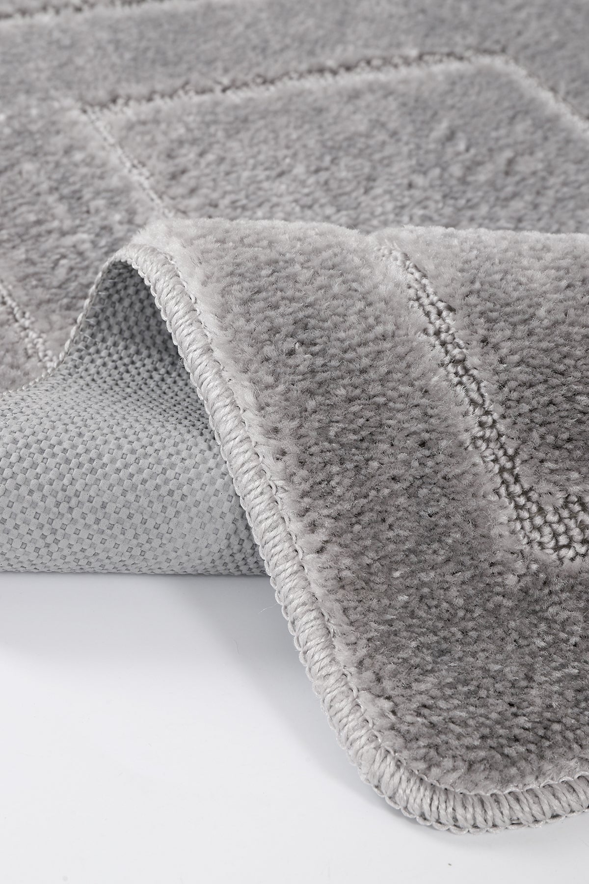 Doğal Kaymaz Taban Banyo Paspas Seti Uzun Ömürlü Yumuşak Dokulu Su Emici Yıkanabilir Çerçeve Set 50x80-50x40