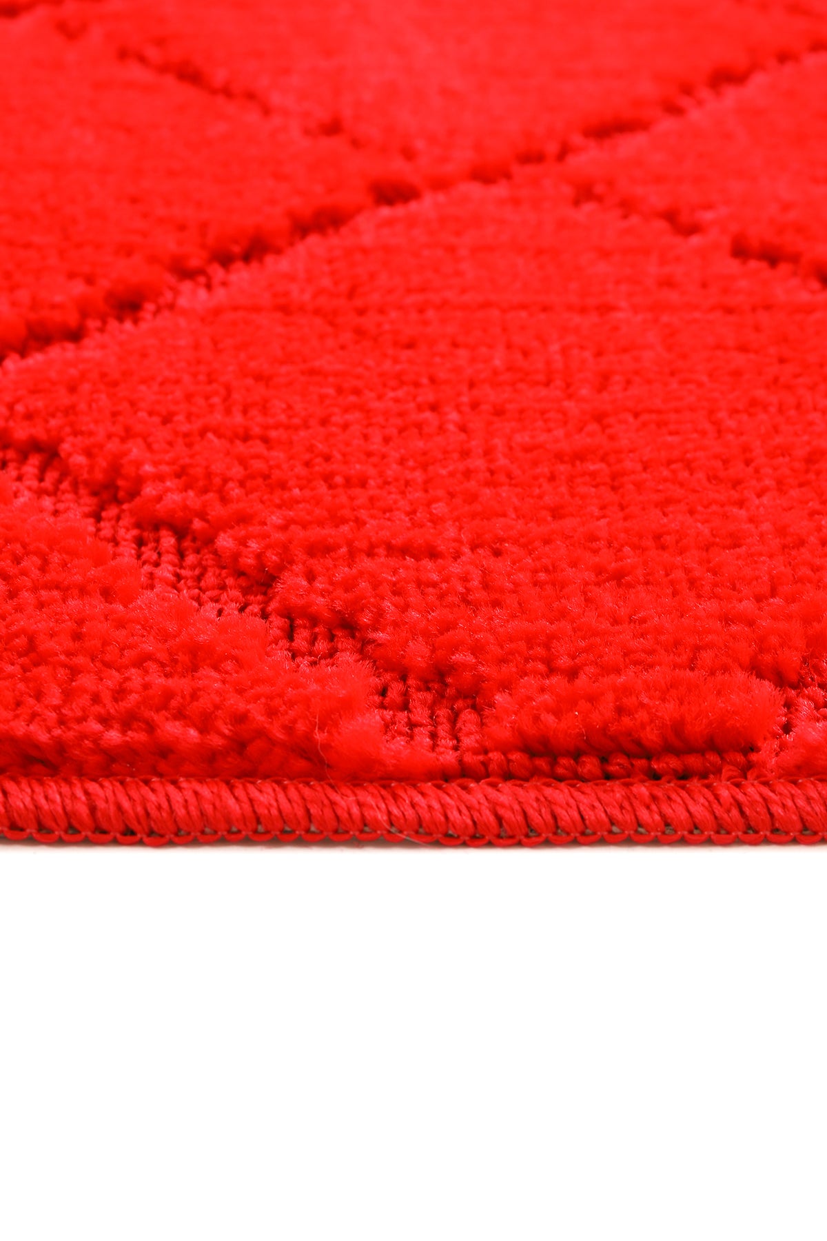 Doğal Kaymaz Taban Banyo Paspas Seti Uzun Ömürlü Yumuşak Dokulu Su Emici Yıkanabilir Çizgili Set 50x80-50x40