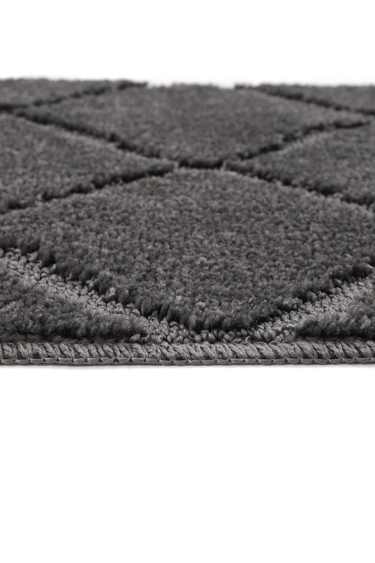 Doğal Kaymaz Taban Banyo Paspas Seti Uzun Ömürlü Yumuşak Dokulu Su Emici Yıkanabilir Çizgili Set 50x80-50x40