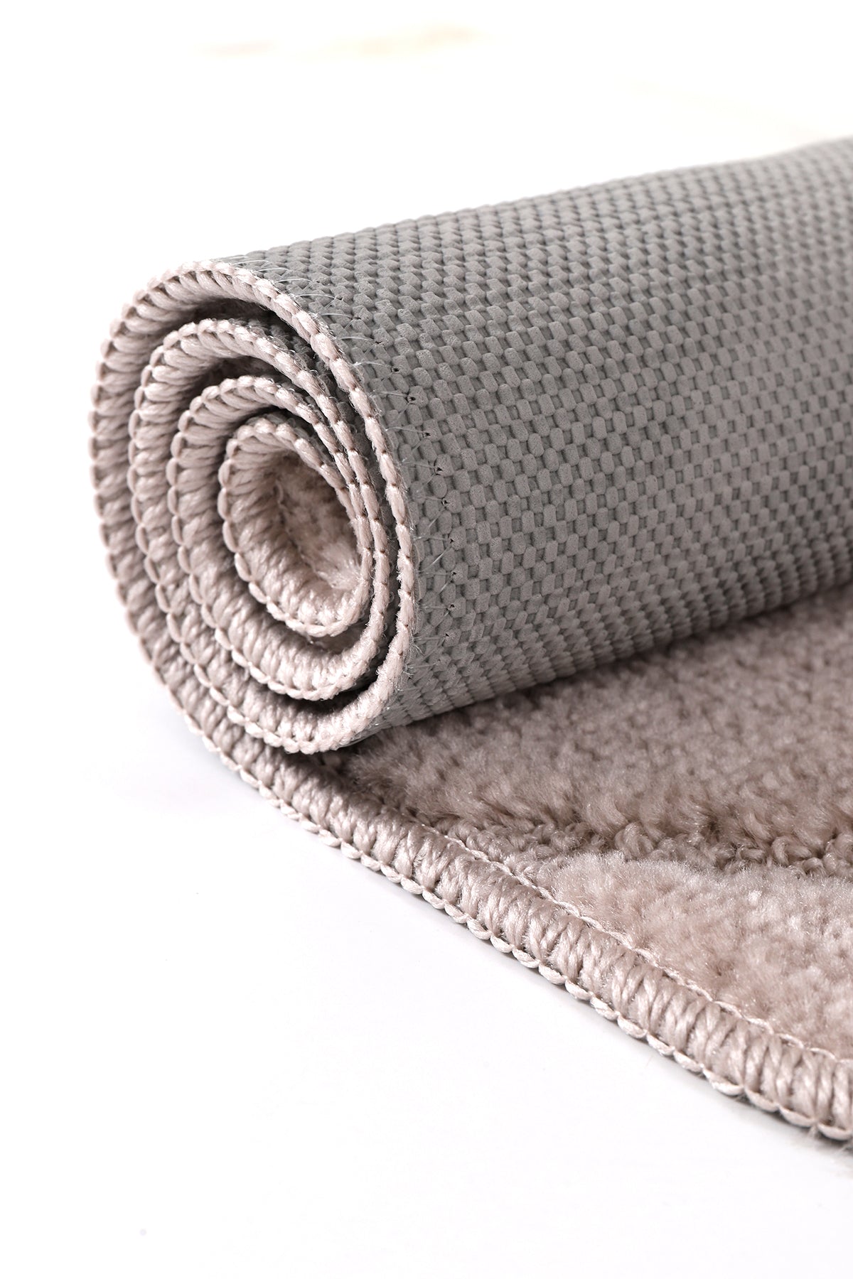 Doğal Kaymaz Taban Banyo Paspas Seti Uzun Ömürlü Yumuşak Dokulu Su Emici Yıkanabilir Çizgili Set 50x80-50x40