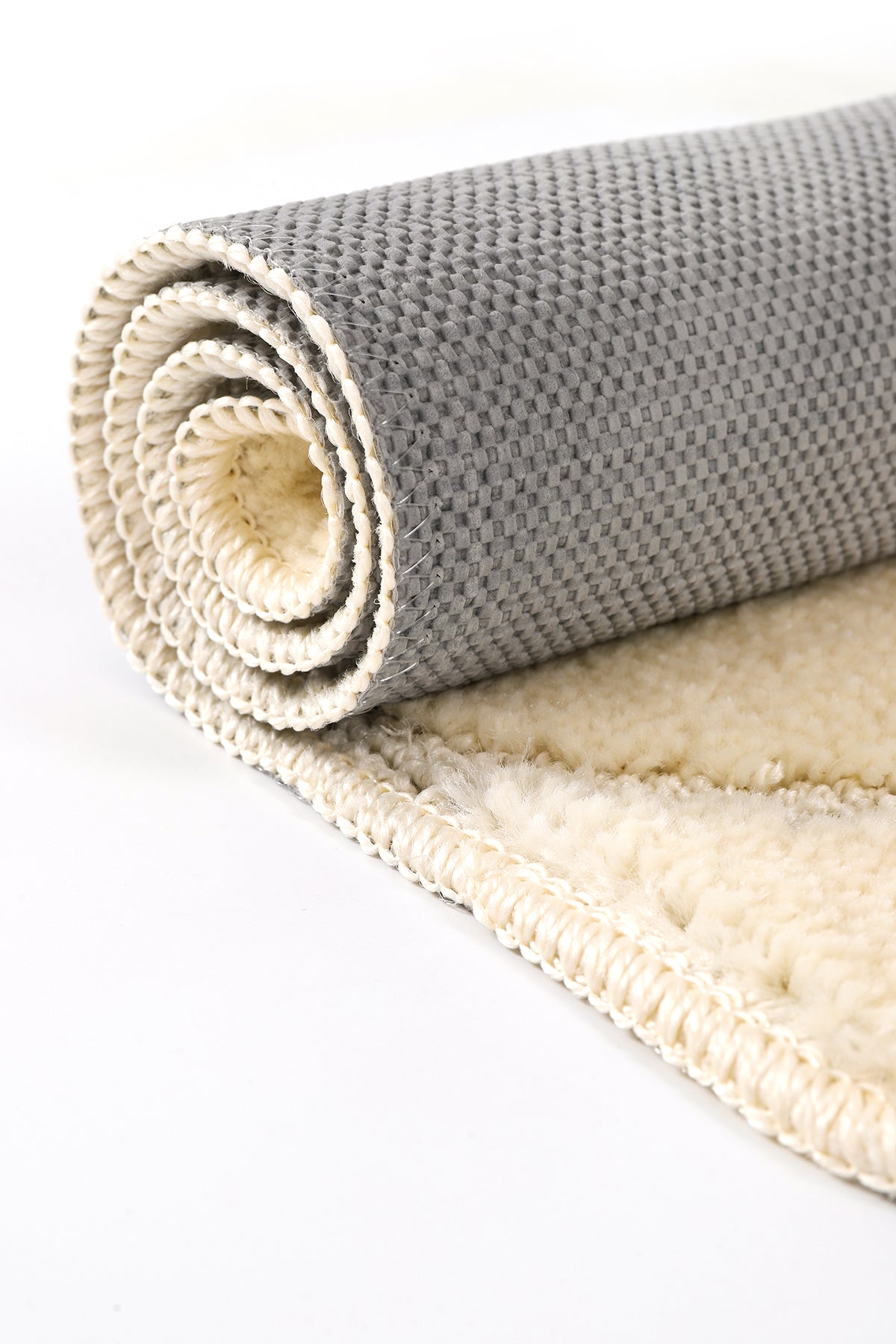 Doğal Kaymaz Taban Banyo Paspas Seti Uzun Ömürlü Yumuşak Dokulu Su Emici Yıkanabilir Çizgili Set 50x80-50x40