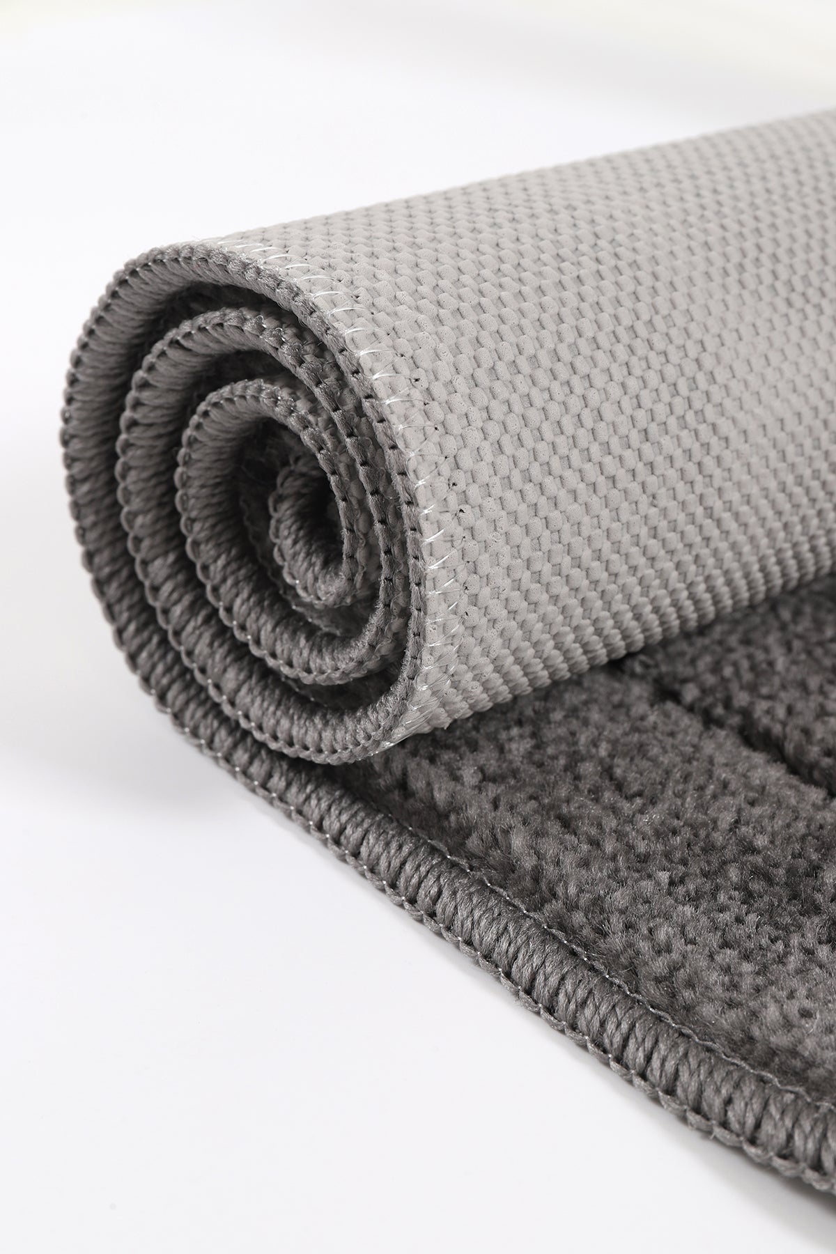 Doğal Kaymaz Taban Banyo Paspas Seti Uzun Ömürlü Yumuşak Dokulu Su Emici Yıkanabilir Kareli Set 50x80-50x40