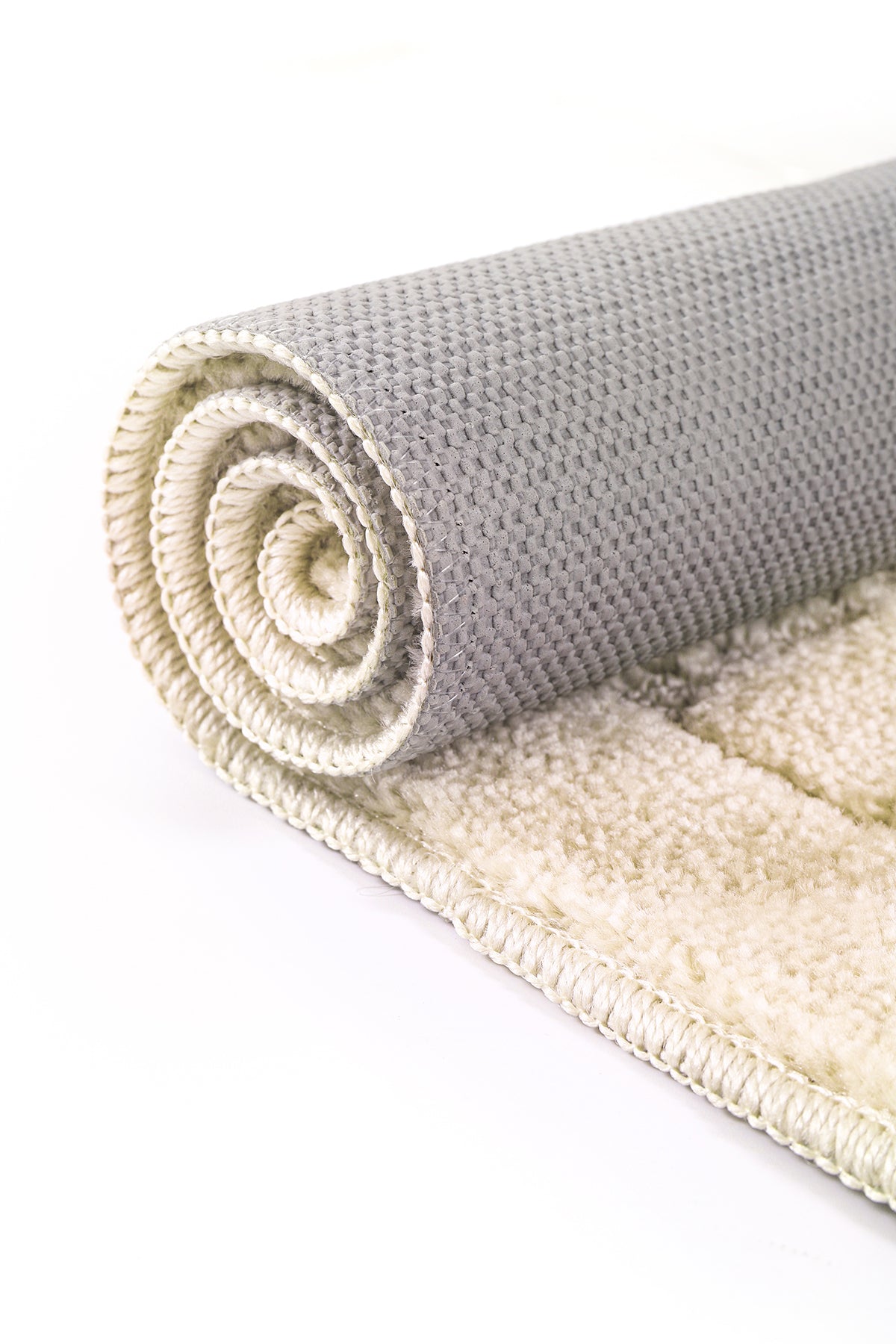 Doğal Kaymaz Taban Banyo Paspas Seti Uzun Ömürlü Yumuşak Dokulu Su Emici Yıkanabilir Kareli Set 50x80-50x40