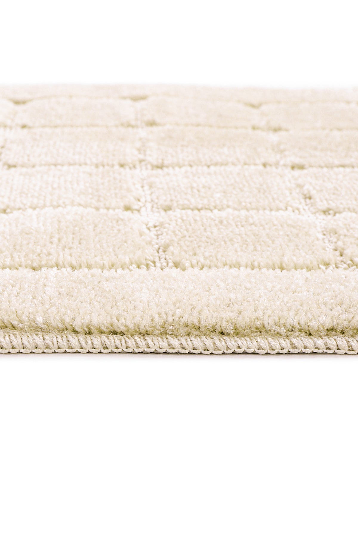 Doğal Kaymaz Taban Banyo Paspas Seti Uzun Ömürlü Yumuşak Dokulu Su Emici Yıkanabilir Kareli Set 50x80-50x40