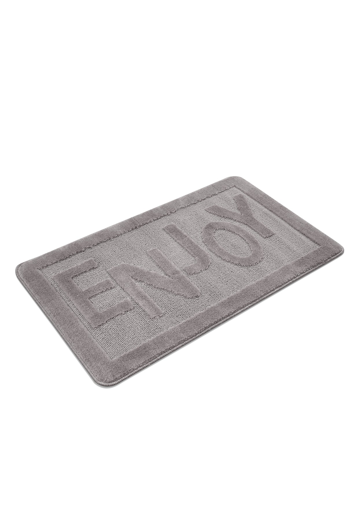 Doğal Kaymaz Taban Banyo Paspas Uzun Ömürlü Yumuşak Dokulu Su Emici Yıkanabilir Enjoy 60x100