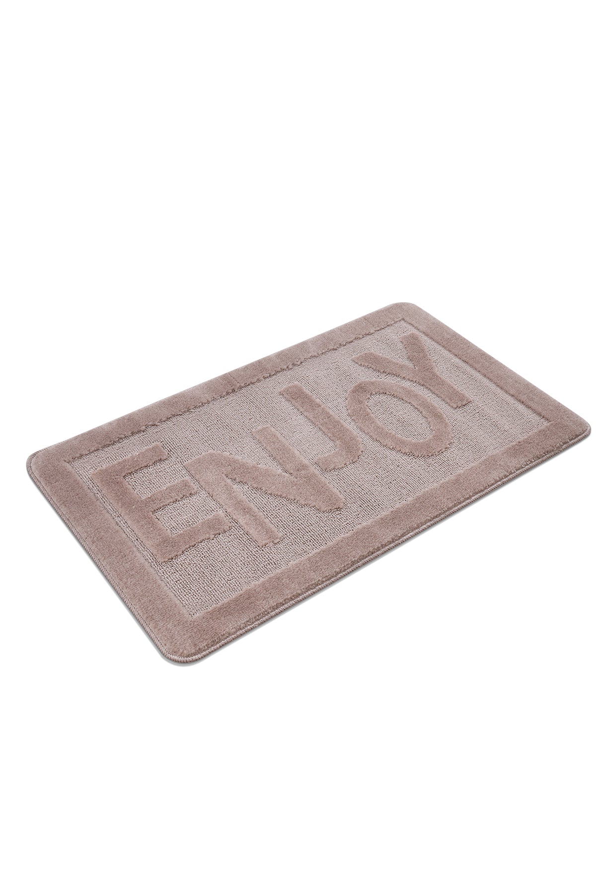 Doğal Kaymaz Taban Banyo Paspas Uzun Ömürlü Yumuşak Dokulu Su Emici Yıkanabilir Enjoy 60x100