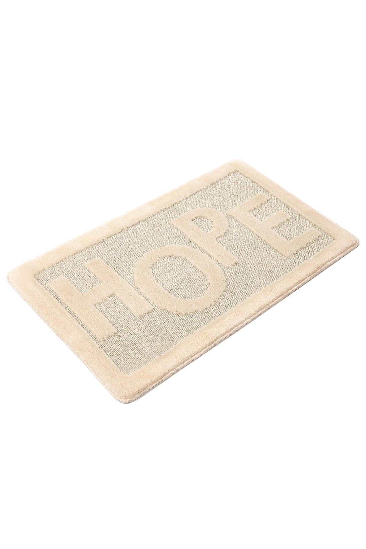 Doğal Kaymaz Taban Banyo Paspas Uzun Ömürlü Yumuşak Dokulu Su Emici Yıkanabilir Hope 60x100