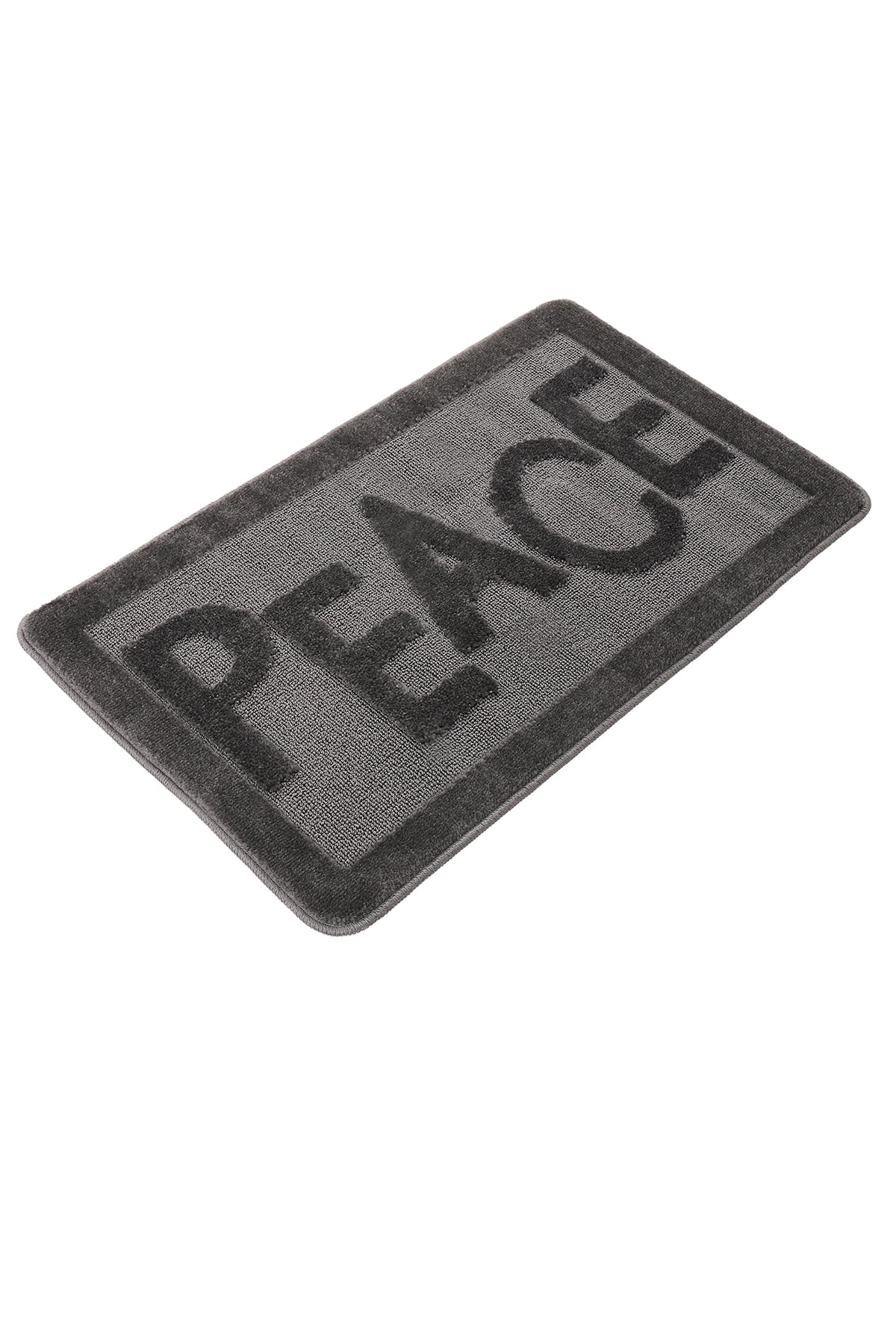 Doğal Kaymaz Taban Banyo Paspas Uzun Ömürlü Yumuşak Dokulu Su Emici Yıkanabilir Peace 60x100
