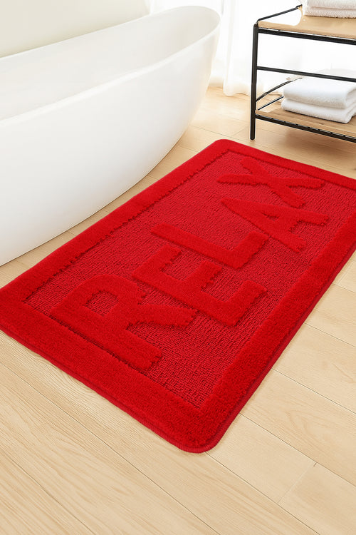 Doğal Kaymaz Taban Banyo Paspas Uzun Ömürlü Yumuşak Dokulu Su Emici Yıkanabilir Relax 60x100