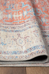 Konfor Antico 2351 Pamuk Tabanlı Yıkanabilir Otantik Vintage Klasik Eskitme Halı