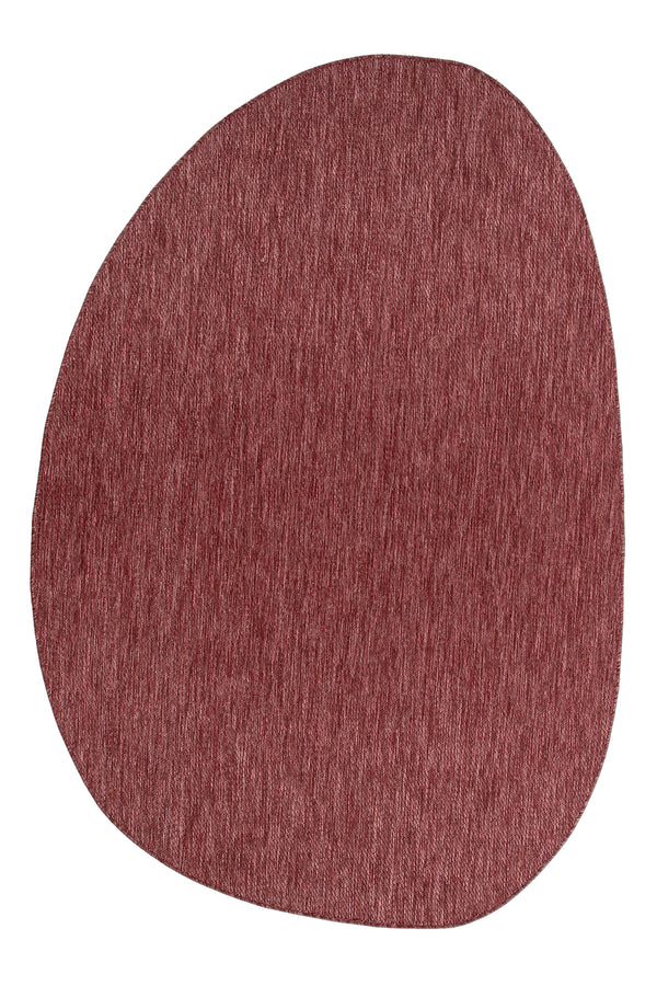 Konfor Halı Tema 9039 Bordo Sisal Hasır İç Dış Mekan Kilim Dekoratif Bahçe Balkon Salon Halısı