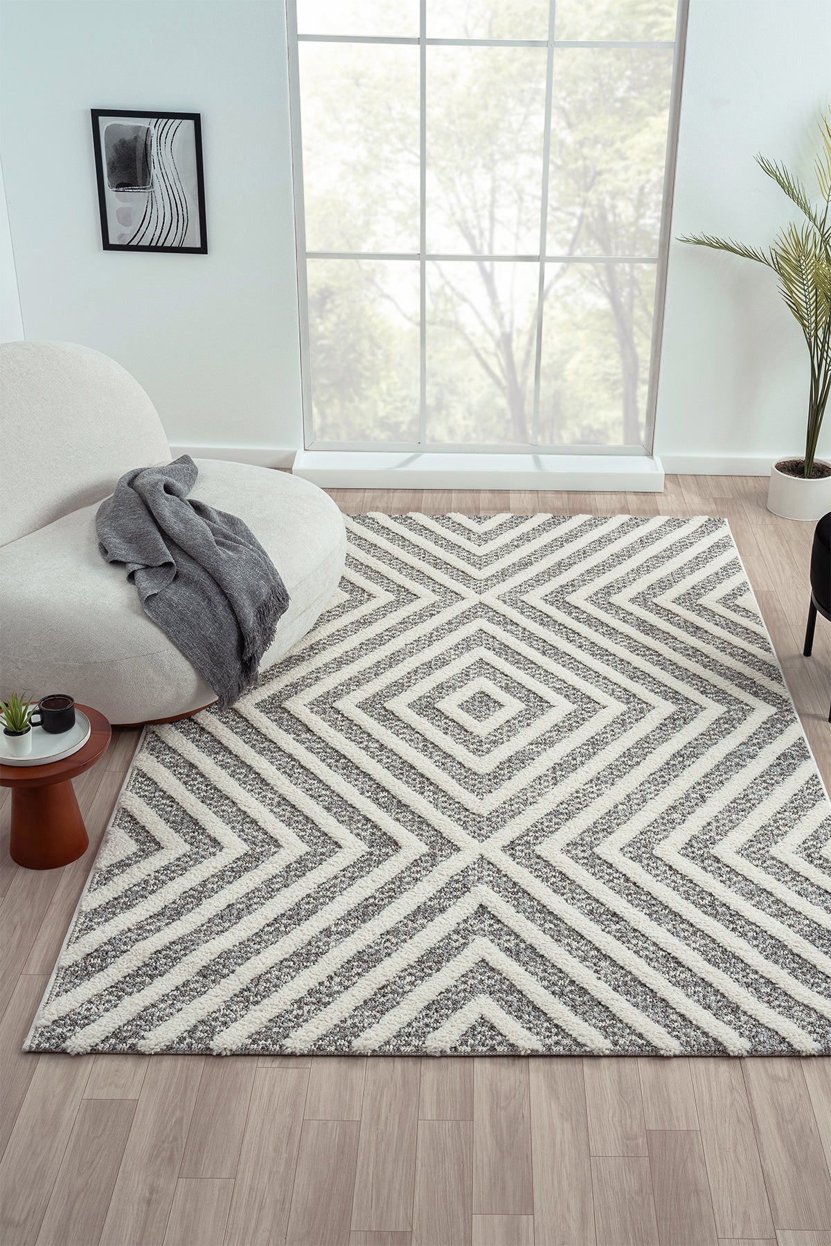 Konfor Sevilla 5506 Bukle Yumuşak Örgü Modern Dokuma Halı