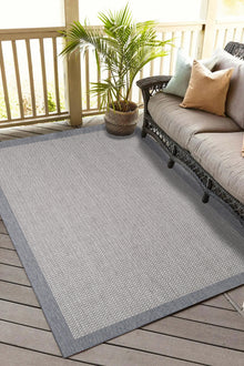 Konfor Sisalux 3092 Gri Jüt Tabanlı Modern Dokuma Kilim Sisal Hasır Halı