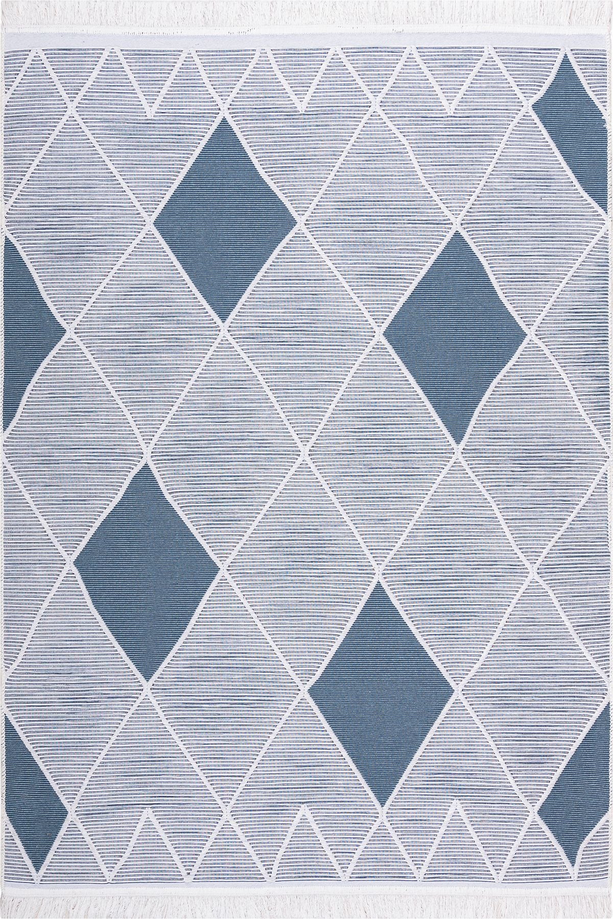Modern Çift Taraflı Yıkanabilir Pamuk Saçaklı Dokuma Dekoratif Yolluk Halı Kilim