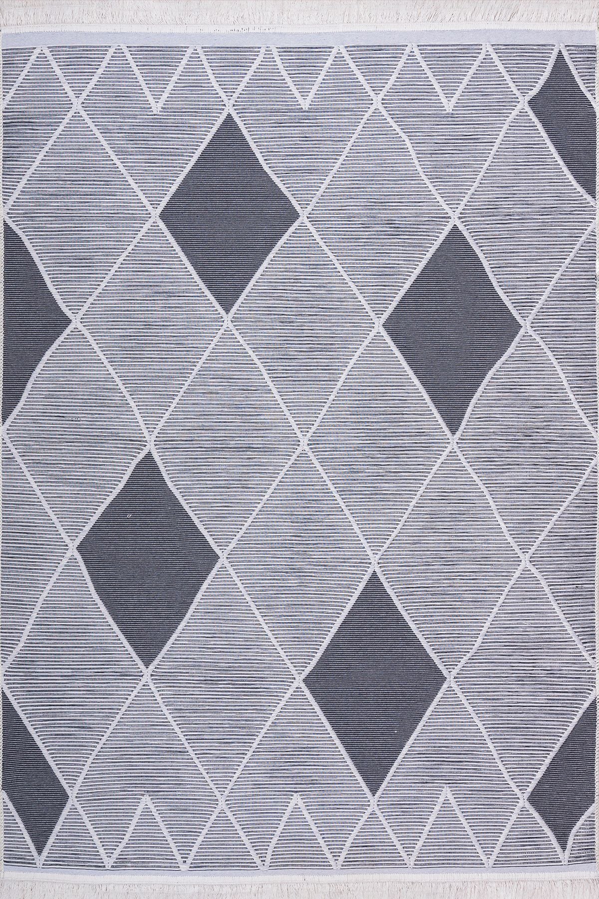 Modern Çift Taraflı Yıkanabilir Pamuk Saçaklı Dokuma Dekoratif Yolluk Halı Kilim