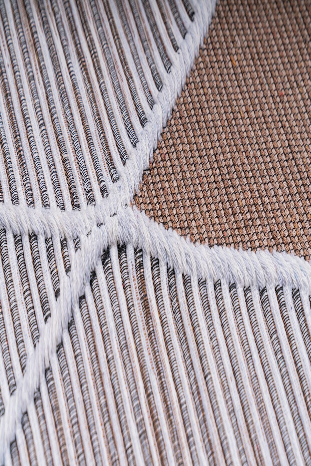 Modern Çift Taraflı Yıkanabilir Pamuk Saçaklı Dokuma Dekoratif Yolluk Halı Kilim