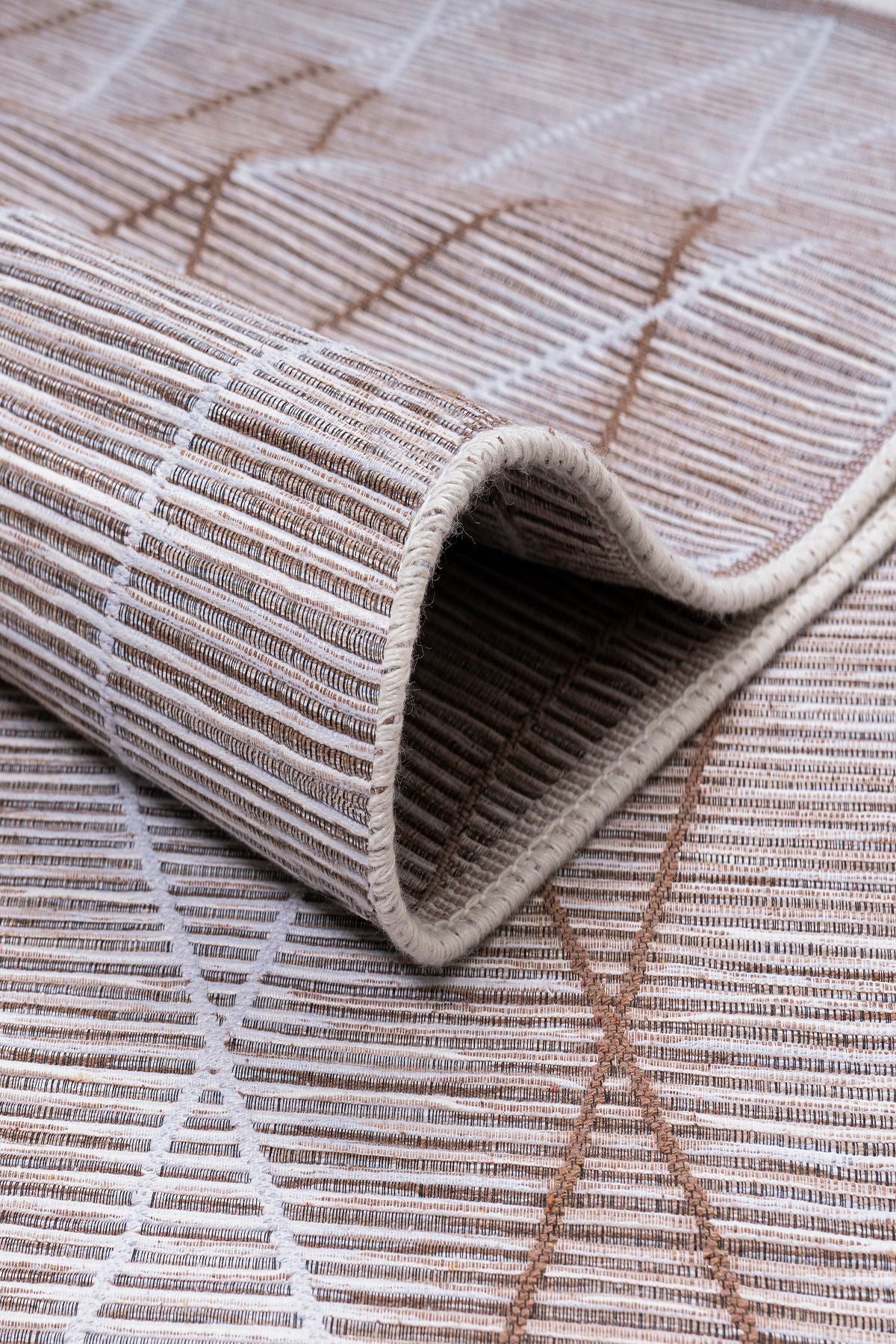 Modern Çift Taraflı Yıkanabilir Pamuk Saçaklı Dokuma Dekoratif Yolluk Halı Kilim