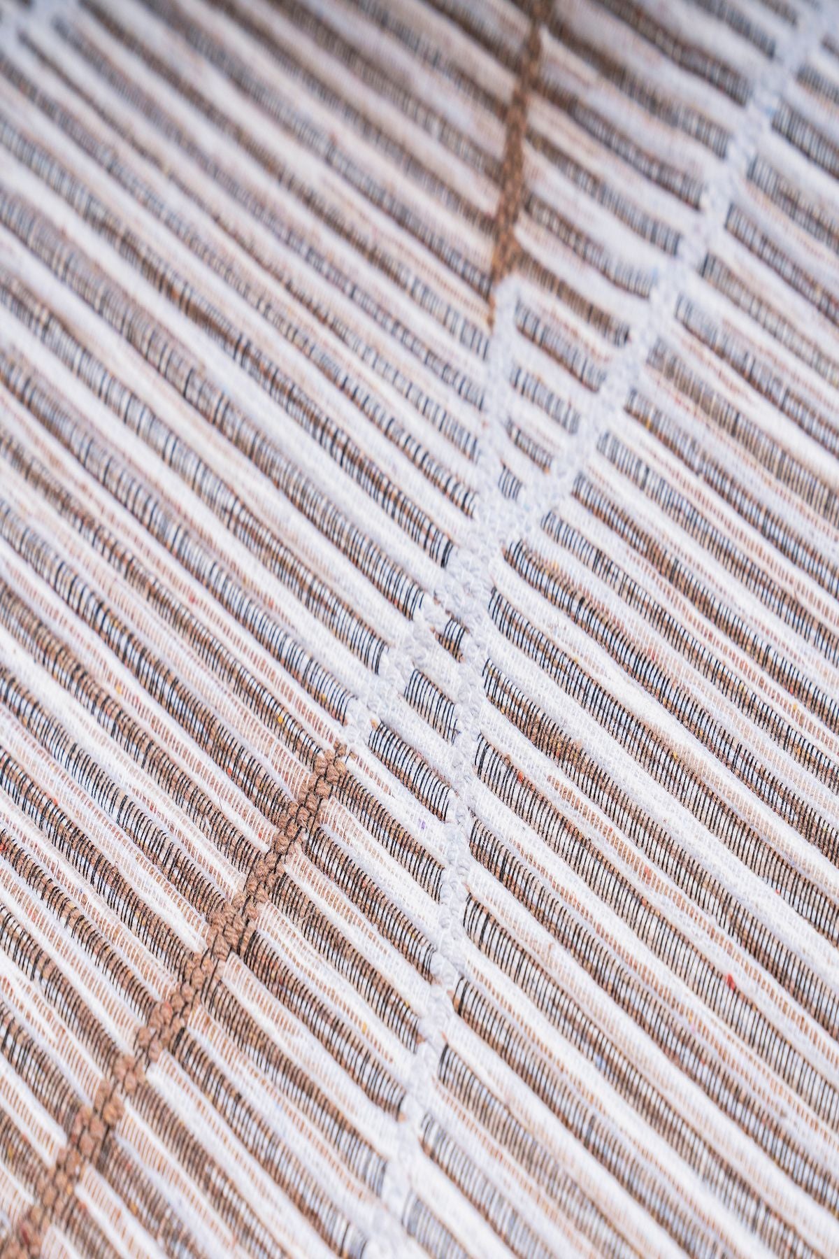 Modern Çift Taraflı Yıkanabilir Pamuk Saçaklı Dokuma Dekoratif Yolluk Halı Kilim