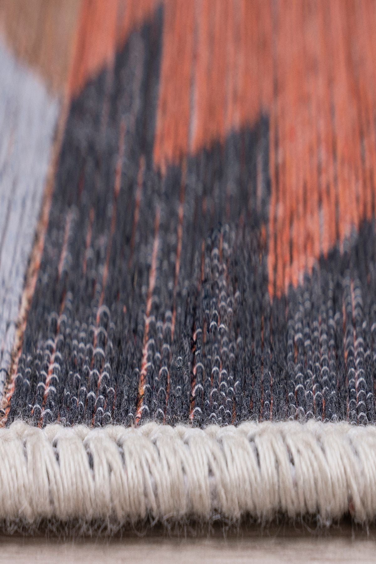 Modern Çift Taraflı Yıkanabilir Pamuk Saçaklı Dokuma Dekoratif Yolluk Halı Kilim