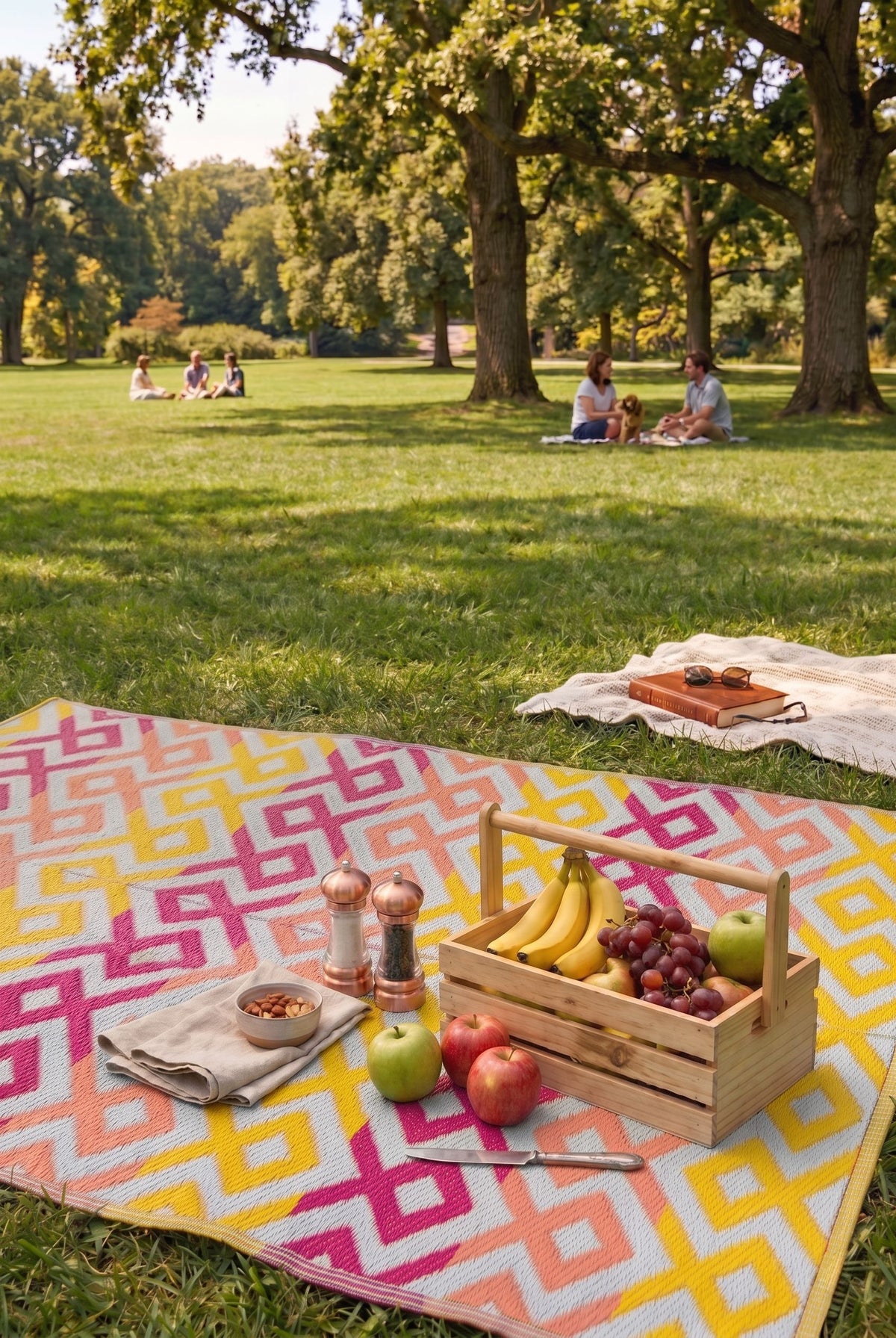 Savana 8812 Plaj Kamp Piknik Bahçe Halısı Balkon Teras Hasır Mat Savan Halı