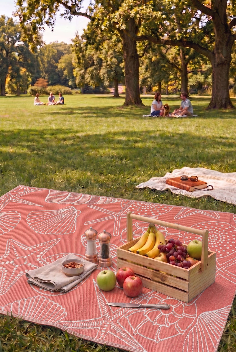 Savana 8819 Plaj Kamp Piknik Bahçe Halısı Balkon Teras Hasır Mat Savan Halı