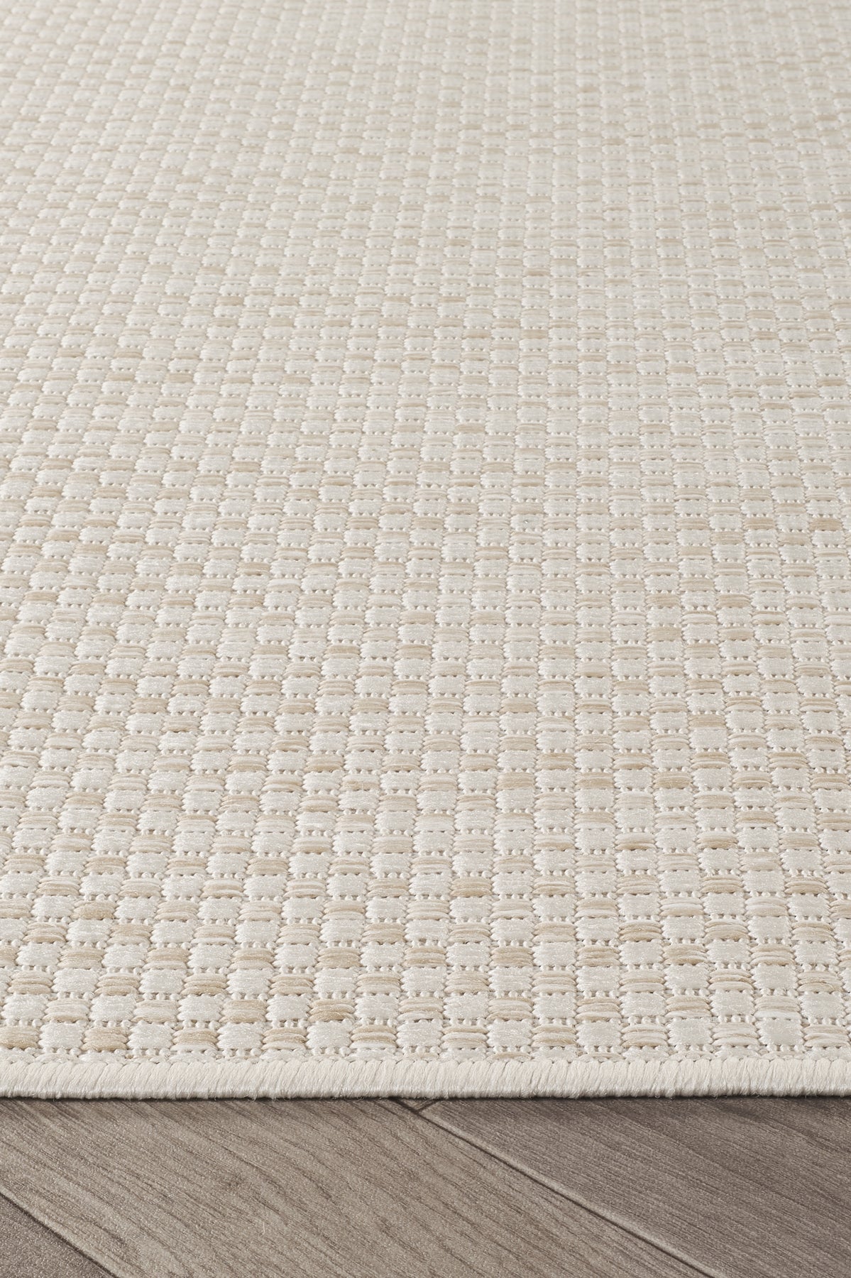 Sisalux 3081 Krem Bej Yuvarlak Sisal Dokuma Jüt Kilim Hav Toz Vermez Mutfak Oturma Odası Halısı