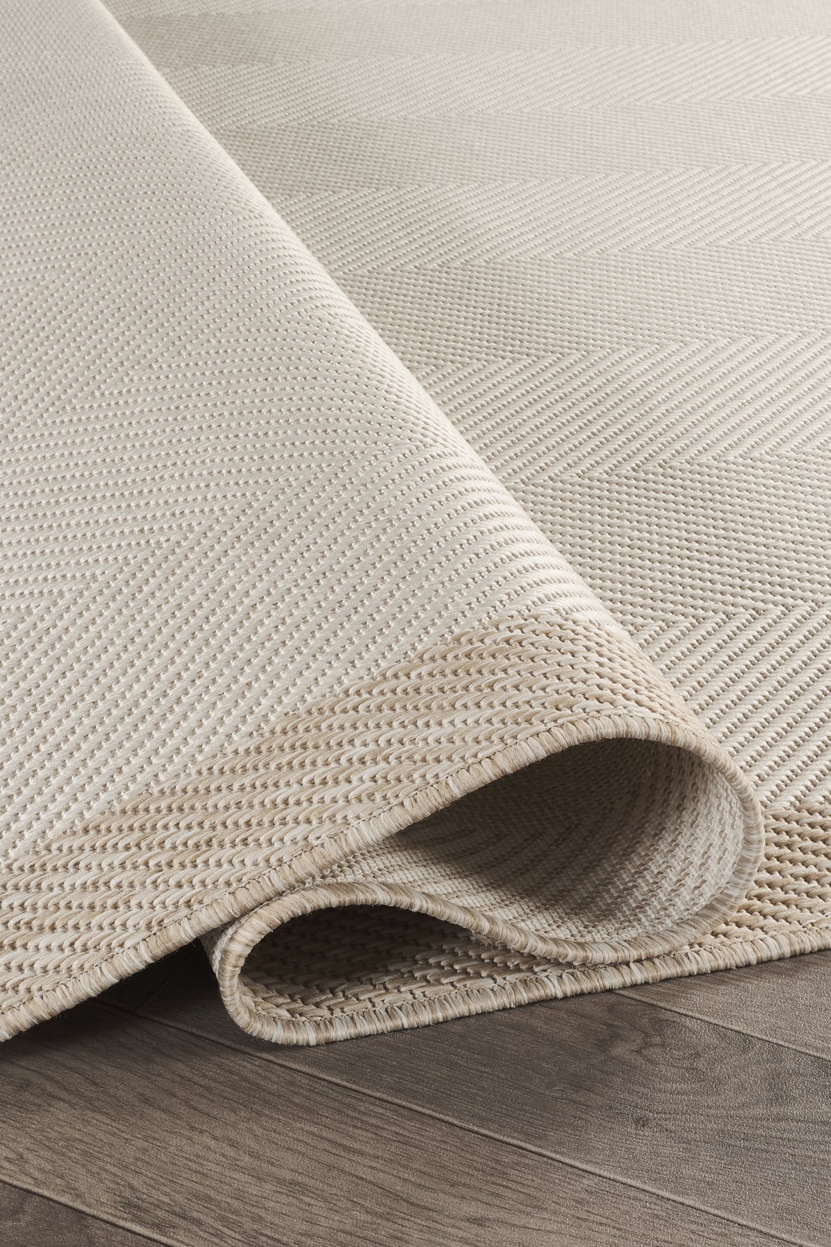 Sisalux 3084 Krem Bej Yuvarlak Sisal Dokuma Jüt Kilim Hav Toz Vermez Mutfak Oturma Odası Halısı