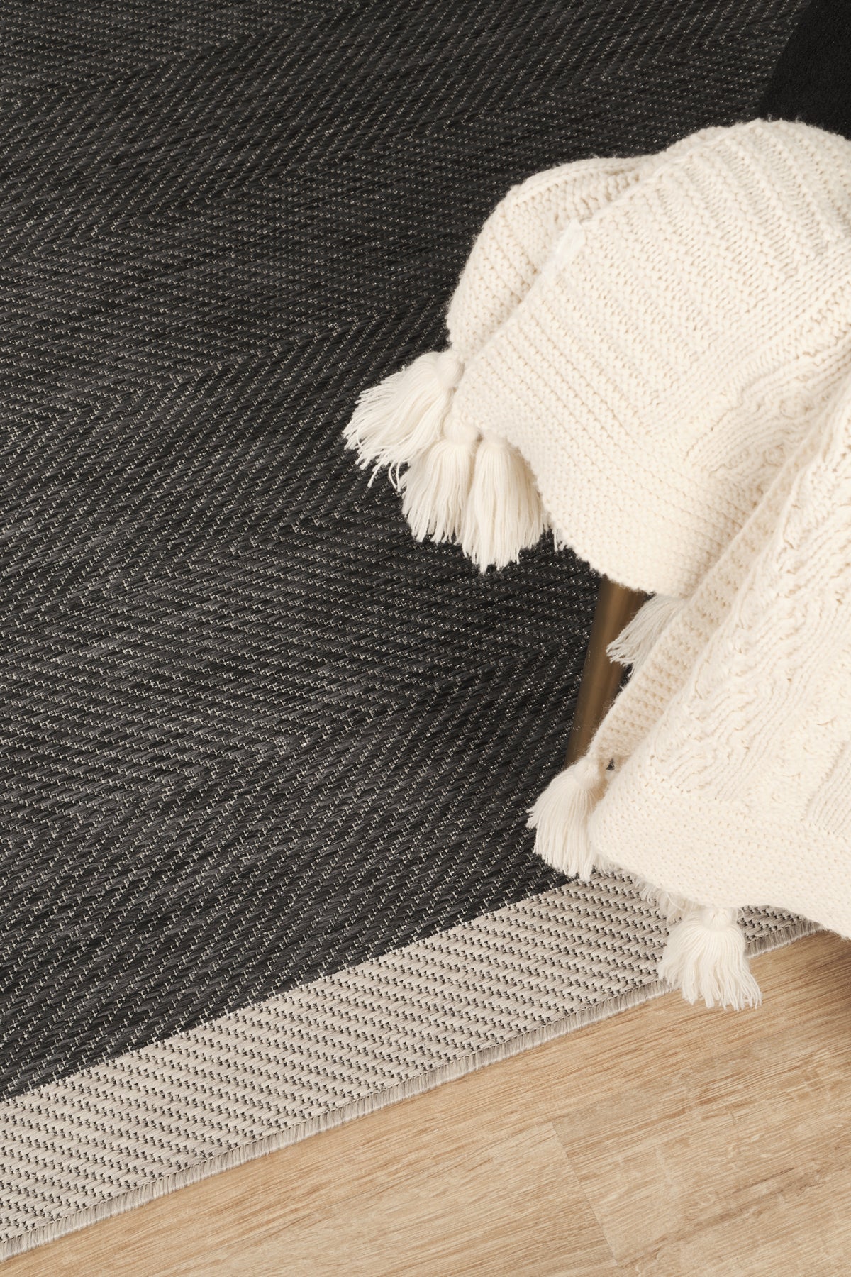 Sisalux 3089 Antrasit Sisal Dokuma Jüt Kilim Hav Toz Vermez Halı Salon Mutfak Oturma Odası Halısı