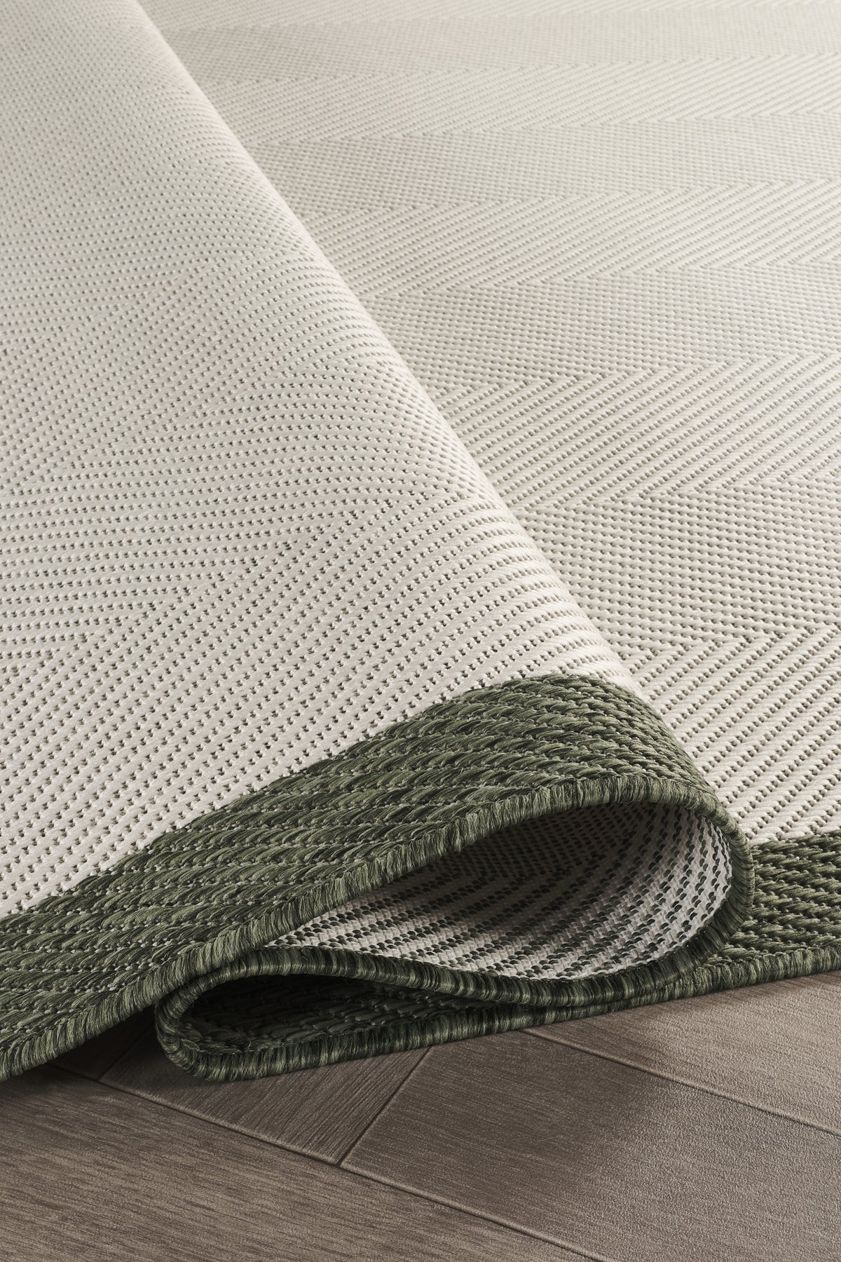 Sisalux 3090 Krem Yeşil Yuvarlak Sisal Dokuma Jüt Kilim Hav Toz Vermez Mutfak Oturma Odası Halısı